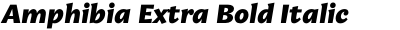 Amphibia Extra Bold Italic